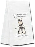 E&S Imports Schnauzer Kitchen Towels by ESPETS