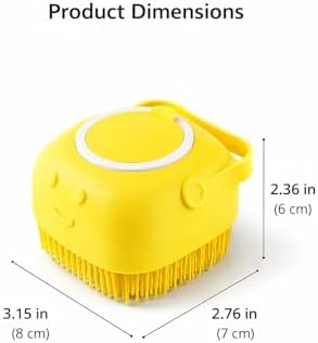Pet Bath Brush with Shampoo Dispenser, Random Color Sent - Image 7