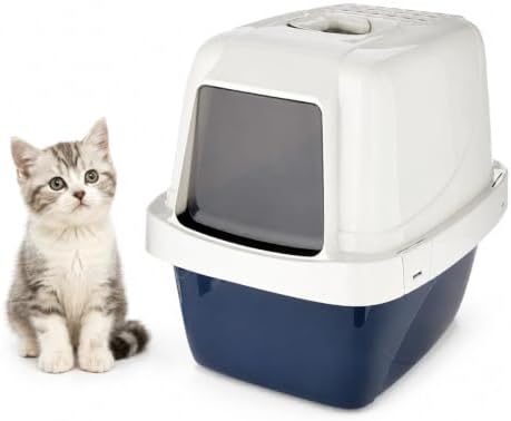 Sifting Cat Litter Box Extra-Large, Enclosed Hooded Pan by Unknown