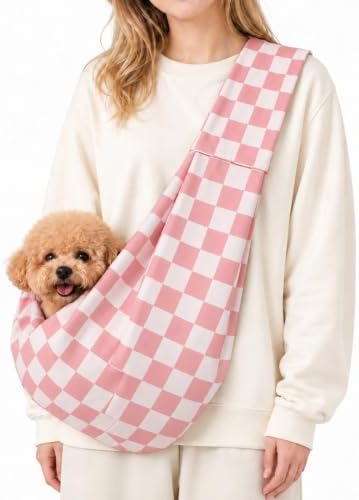 Dog Sling Carrier for Small Dogs and Cats 5–16 lbs, Puppy Carrier Sling by AXEARTE
