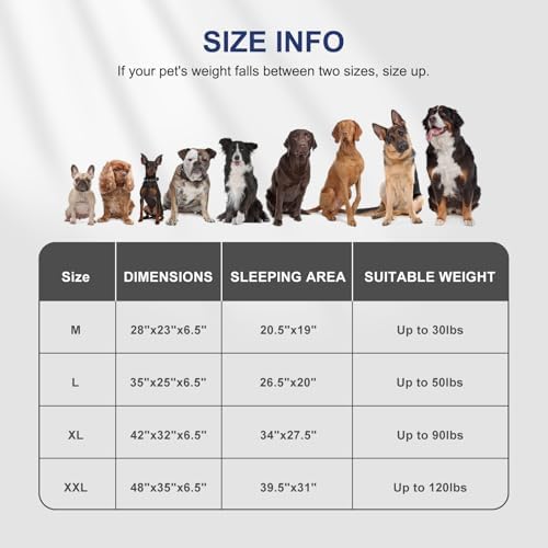 FURTIME Orthopedic Supportive Large Dog Bed, XL Waterproof Pet Bed - Image 5