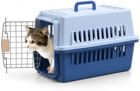 Pets Carrier, Hard-Sided, for Cat up to 14lb, Suit for Airline/Road Travel by Unknown