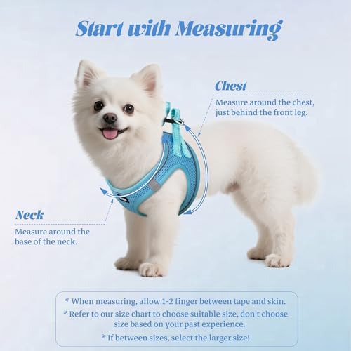 No Pull Dog Puppy Harness and Leash Set Reflective Mesh Vest Medium - Image 2