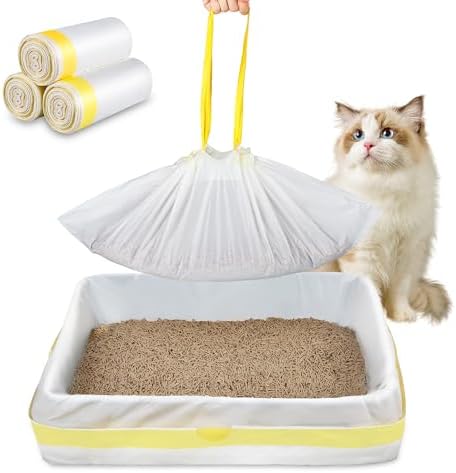 Jumbo Cat Litter Box Liners 37" x 18" by WJXWHSWX