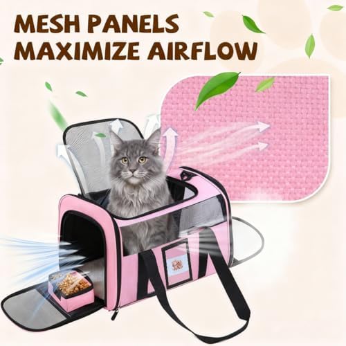 Cat Carriers Soft-Sided Cat Carrier Soft, Breathable Pet Bag - Image 4