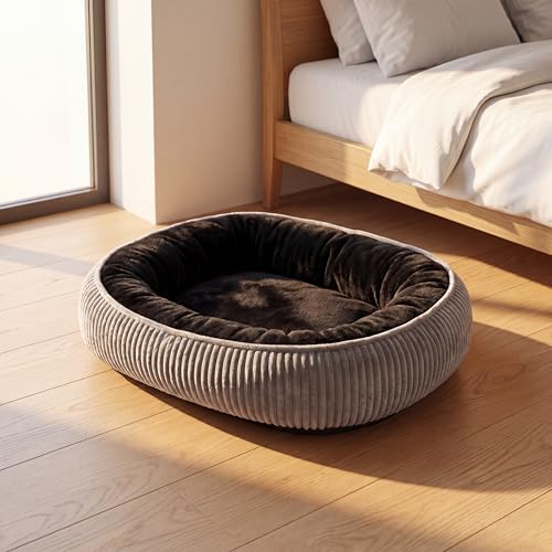 Calming Dog Bed for Medium to Large Dogs, Orthopedic Washable Plush Pet Bed by TailThrone