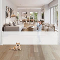 80 Inch Wide Baby Gate for Stairs Prevent Kid/Pet from Getting Through by 6080100120140168180ExtraWideRetractableGate