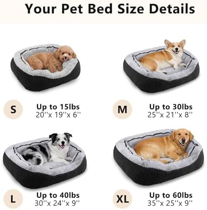 Dog Beds for Medium Small Dogs, Washable Pet Bed - Image 6