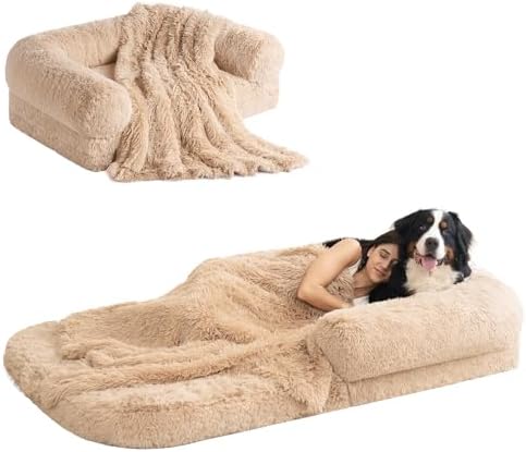 EHEYCIGA Orthopedic Foldable Human Dog Bed by EHEYCIGA