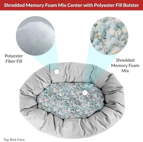 Majestic Pet Villa 52 Inch Shredded Memory Foam Dog Bed - Image 4