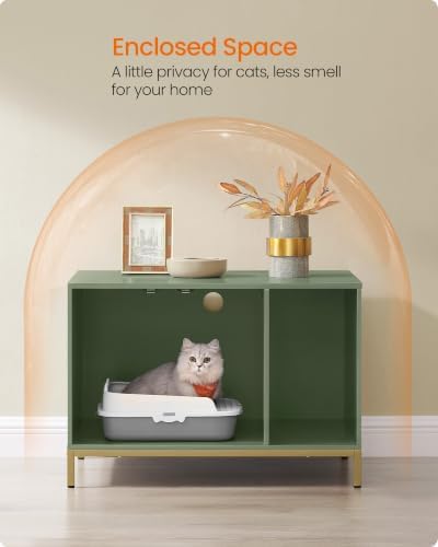 Feandrea Cat Litter Box Enclosure, - Image 3