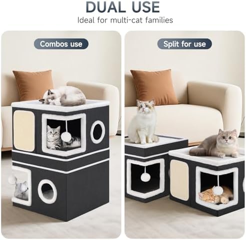 Shikha 2 Story Cat House beds for Indoor Cats - Image 2