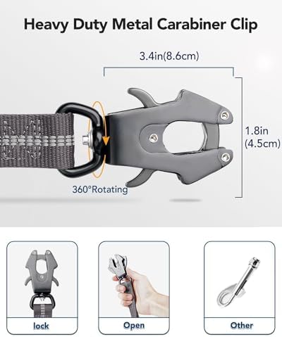 Joytale Tactical Bungee Dog Leash, Shock Absorbing No Pull - Image 2