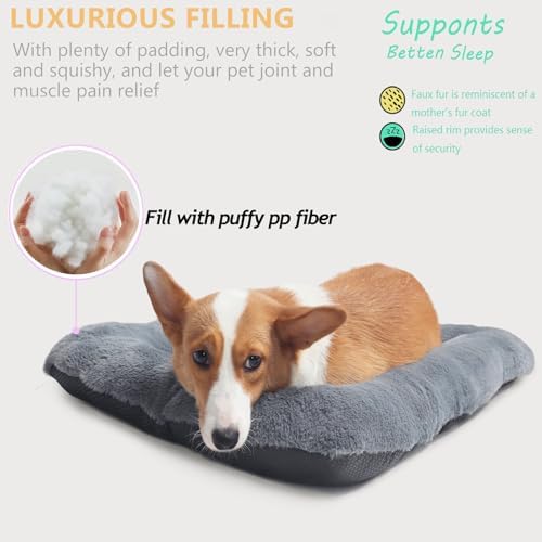 30 Inch Dog Crate Pad Washable Ultra Soft 30 x 19 Dog Bed - Image 2