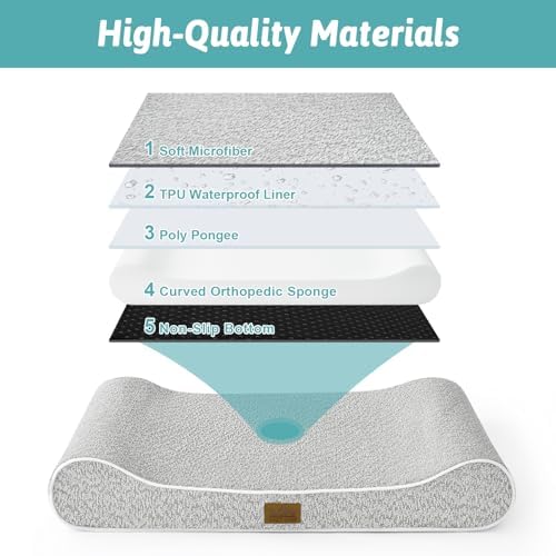 COZY KISS Orthopedic Dog Bed, for Large Dogs up to 90 lbs - Image 3