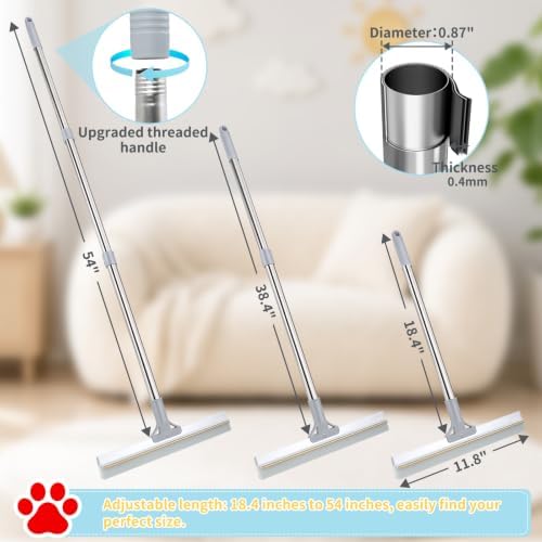 Carpet Rake for Pet Hair Removal Tool, Reusable Pet Hair Remover Broom - Image 3