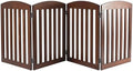SPIRICH Wooden Freestanding Foldable Dog Gate by SpirichLLC