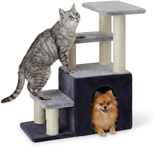 Heybly Cat Scratching Post, Pet Steps - Image 2