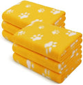 LINENLUX Fleece Dog Blankets 6-Pack, Soft Stretchy by LINENLUX