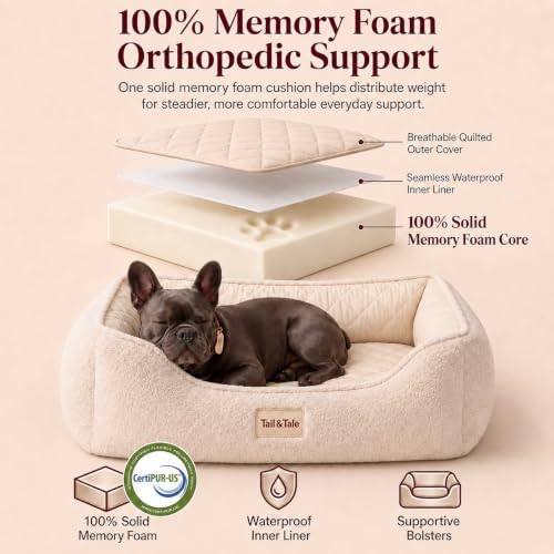 Cooling Orthopedic Dog Bed for Large Dogs, Memory Foam, Washable Cover - Image 5
