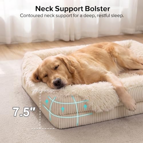 GASUR Orthopedic Dog Bed for Large Sized Dog, Plush Washable Dog Couch Beds - Image 4