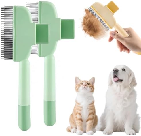 2-in-1 Pet Grooming Brush, Magic Pet Hair Remover Comb by OZDOZD