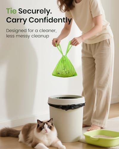 Cat Litter Bags for Poop, Certified Compostable Cat Waste Disposal Bag - Image 4