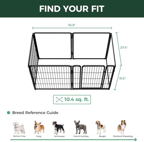 FXW AuraSpace Pro Acrylic & Wire Mesh Indoor Dog Playpen, 6 Panels - Image 6
