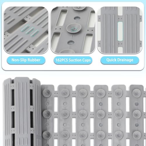Dog Bath Mat for Tub, Non-Slip Shower Pad, 26.8 x 15.7 in - Image 4