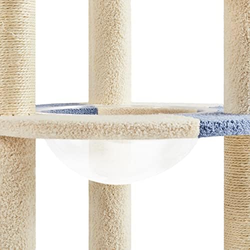 Topeakmart 35in Cat Tree Cat Tower Furniture w/Dangling Ball Platform Perch and - Image 4