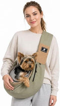 Dog Carrier Sling for Small Dogs & Cats, Puppy Sling Bag by GenJuw