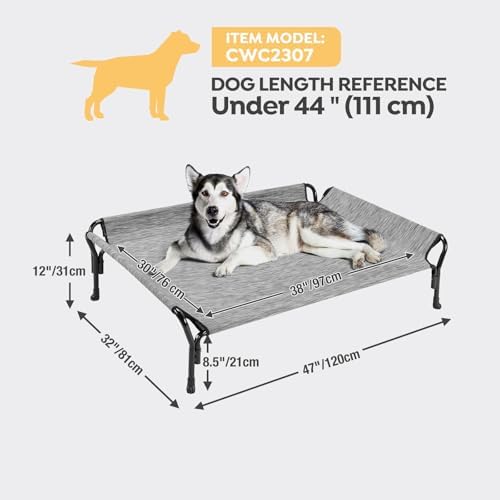 Veehoo Cooling Elevated Dog Bed, Raised Dog Cot - Image 3