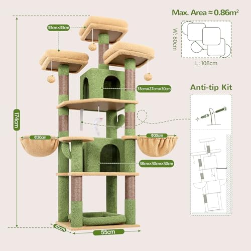 Globlazer Big XL Cactus Cat Tower - Image 6