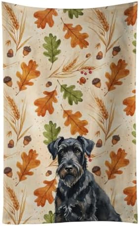 Caroline's Treasures Black Russian Terrier Dogs Kitchen Towel 15x25 in by CarolinesTreasures