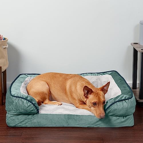 Furhaven Orthopedic Dog Bed for Medium/Small Dogs w/ Removable Bolsters & - Image 3