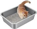 Small Stainless Steel Cat Litter Box by Unknown