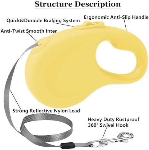 Retractable Dog Leash for Small Medium Dogs - Image 3