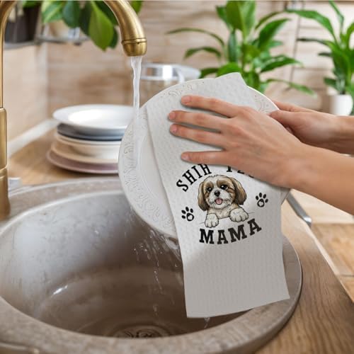 Shih Tzu Kitchen Towels, Dog Mama Shih Tzu Gifts - Image 2