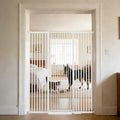 Lumizone Extra Tall Cat Gate 61.02" High 29.92"-59.44" Wide Pet Gate White by Lumizone