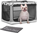 PETSFIT Portable Dog Crate for Small Dogs, – 24" Soft Dog Travel Crates by Petsfit