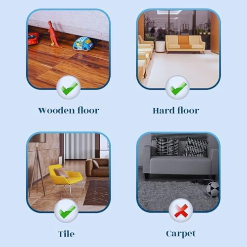 8-Pack Clear Under Sofa Blocker - Image 3