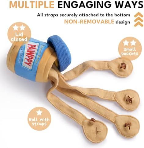 CHEWFFON Interactive Dog Enrichment Toy, Crinkle & Snuffle Puppy Toys - Image 4