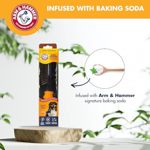 Arm & Hammer Deodorizing Pin & Bristle Dog Brush, Apple & Rose Scent - Image 4