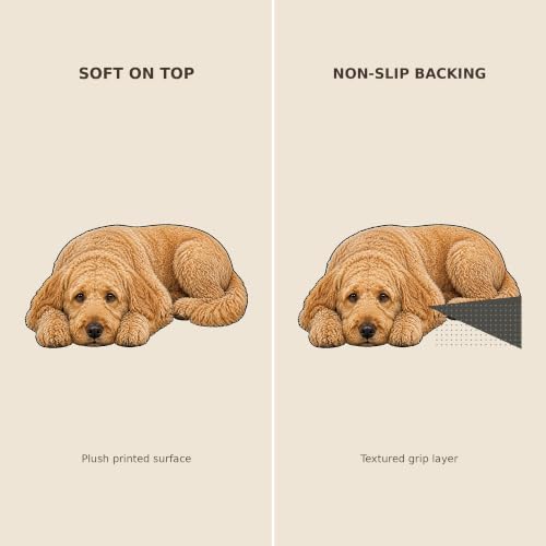 3D Realistic Dog Shaped Bath Mat & Floor Rug - Image 5