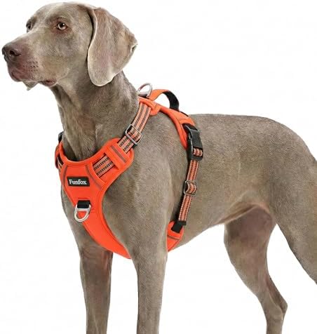 Funfox Dog Harness No Pull, Adjustable Pet Vest Harness, Super Soft Material by MyFUNFOX