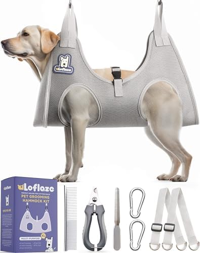 Loflaze Dog Grooming Hammock Harness by Loflaze