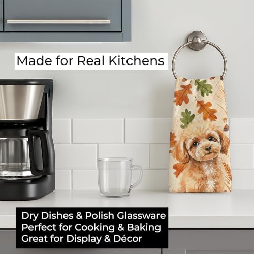Caroline's Treasures Poodle Dogs Kitchen Towel 15x25 in - Image 3