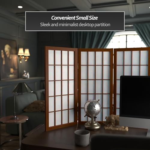 2 ft. Short Desktop Window Pane Shoji Screen - Image 2