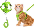 cat Chest Harness and Leash, Anti-Escape Adjustable Soft mesh cat Leash and by Shudyear