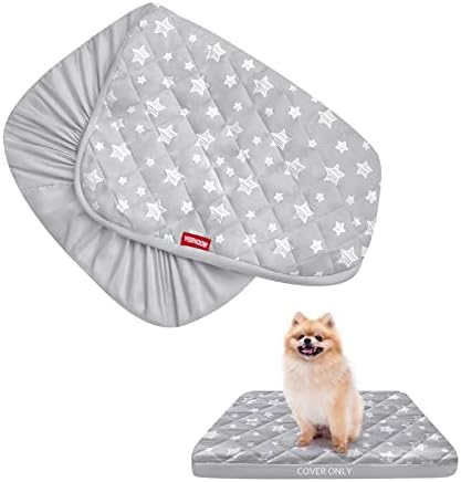 Waterproof Dog Bed Covers Replacement Lovely Grey Star Print, 16x25 Inches by Moonsea